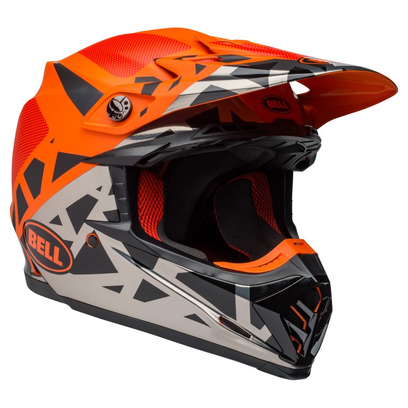 KASK BELL MOTO-9 MIPS TREMOR BLACK/ORANGE/CHROME