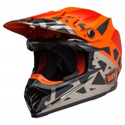 KASK BELL MOTO-9 MIPS TREMOR BLACK/ORANGE/CHROME