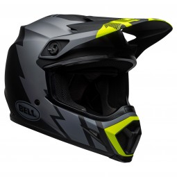 KASK BELL MX-9 MIPS STRIKE MATT GREY/BLACK/HI VIZ