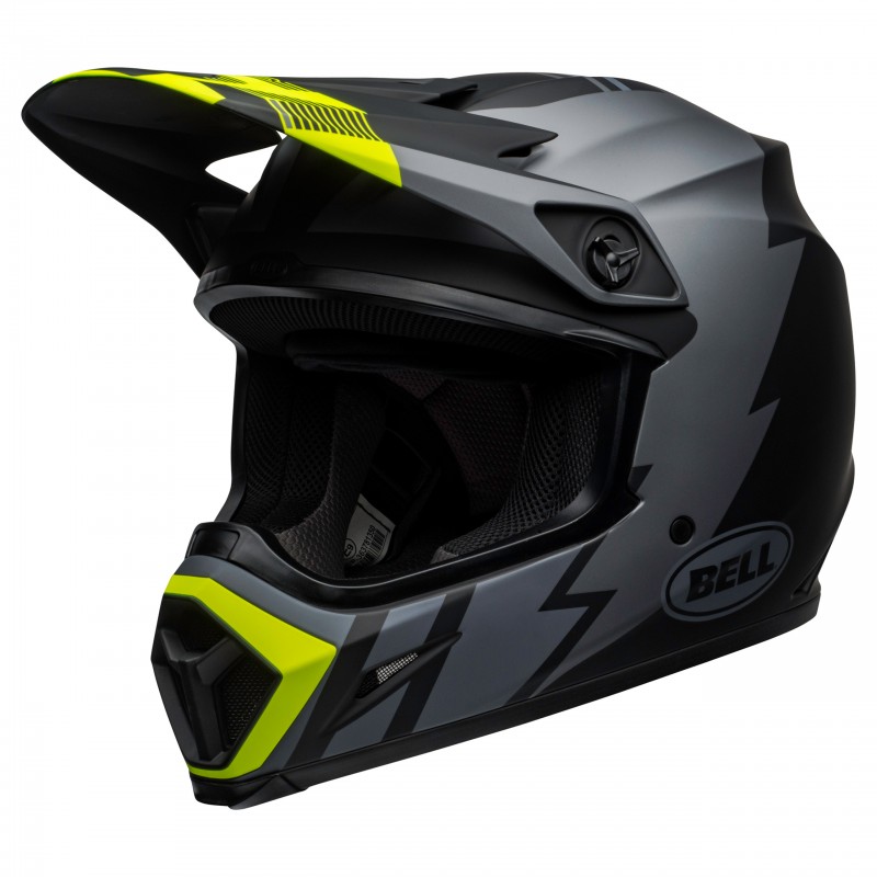 KASK BELL MX-9 MIPS STRIKE MATT GREY/BLACK/HI VIZ