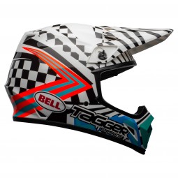 KASK BELL MX-9 MIPS TAGGER CHECK ME OUT GLOSS WHITE/BLACK
