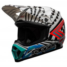 KASK BELL MX-9 MIPS TAGGER CHECK ME OUT GLOSS WHITE/BLACK