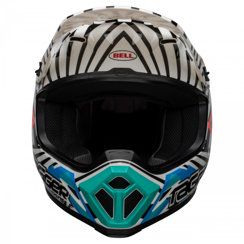 KASK BELL MX-9 MIPS TAGGER CHECK ME OUT GLOSS WHITE/BLACK