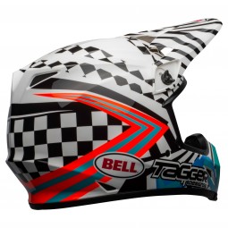 KASK BELL MX-9 MIPS TAGGER CHECK ME OUT GLOSS WHITE/BLACK