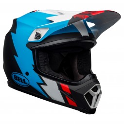 KASK BELL MX-9 MIPS STRIKE MATTE BLACK/BLUE/WHITE