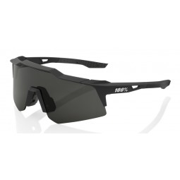 Okulary 100% SPEEDCRAFT XS Soft Tact Black - Smoke Lens (Szkła Czarne Smoke, LT 12% + Szkła Przeźroczyste, LT 93%) (NEW)
