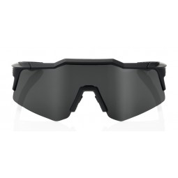 Okulary 100% SPEEDCRAFT XS Soft Tact Black - Smoke Lens (Szkła Czarne Smoke, LT 12% + Szkła Przeźroczyste, LT 93%) (NEW)