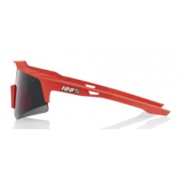 Okulary 100% SPEEDCRAFT XS Soft Tact Coral - Smoke Lens (Szkła Czarne Smoke, LT 12% + Szkła Przeźroczyste, LT 93%) (NEW)