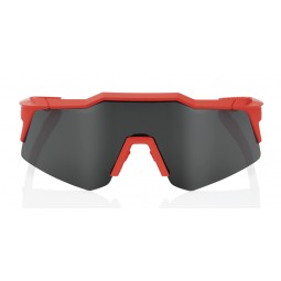 Okulary 100% SPEEDCRAFT XS Soft Tact Coral - Smoke Lens (Szkła Czarne Smoke, LT 12% + Szkła Przeźroczyste, LT 93%) (NEW)