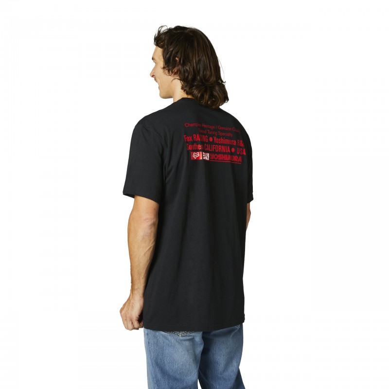 T-SHIRT FOX YOSHIMURA RACER PROFILE BLACK