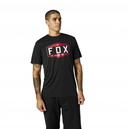 T-SHIRT FOX EMBLEM TECH BLACK