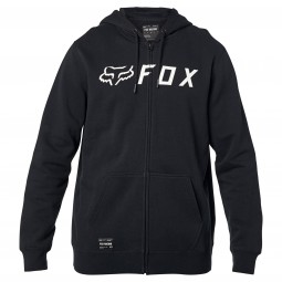 BLUZA FOX Z KAPTUREM NA ZAMEK APEX BLACK/WHITE