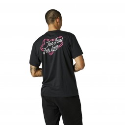 T-SHIRT FOX FAST LANE POCKET BLACK