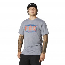 T-SHIRT FOX EMBLEM TECH HEATHER GRAPHITE
