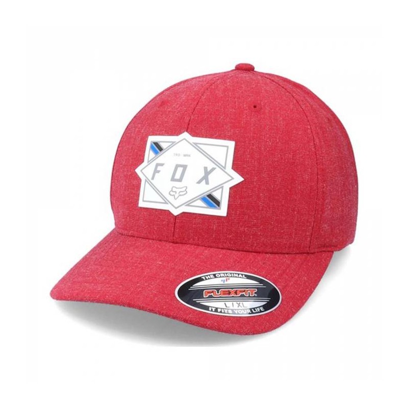 CZAPKA Z DASZKIEM FOX BURNT FLEXFIT CHILI