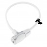 ZAPIĘCIE ROWEROWE KRYPTONITE KRYPTOFLEX 1265 KEY CBL WHITE 12X65CM