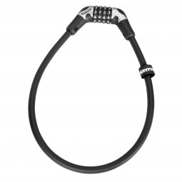ZAPIĘCIE ROWEROWE KRYPTONITE KRYPTOFLEX 1265 NA SZYFR BLACK 12X65CM