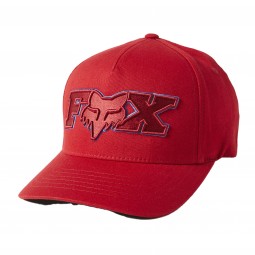 CZAPKA Z DASZKIEM FOX ELLIPSOID FLEXFIT RED