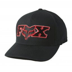 CZAPKA Z DASZKIEM FOX ELLIPSOID FLEXFIT BLACK/RED