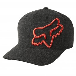 CZAPKA Z DASZKIEM FOX CLOUDED FLEXFIT 2.0 BLACK/ORANGE