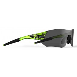 Okulary TIFOSI TSALI crystal neon green (3szkła Smoke, AC Red, Clear) (NEW)
