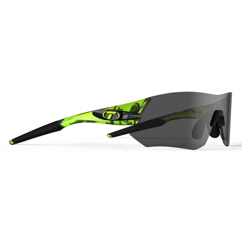 Okulary TIFOSI TSALI crystal neon green (3szkła Smoke, AC Red, Clear) (NEW)