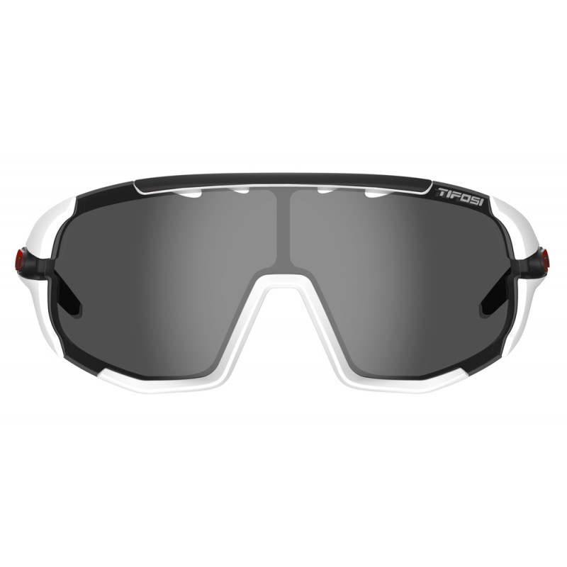 Okulary TIFOSI SLEDGE matte white (3szkła Smoke, AC Red, Clear) (NEW)