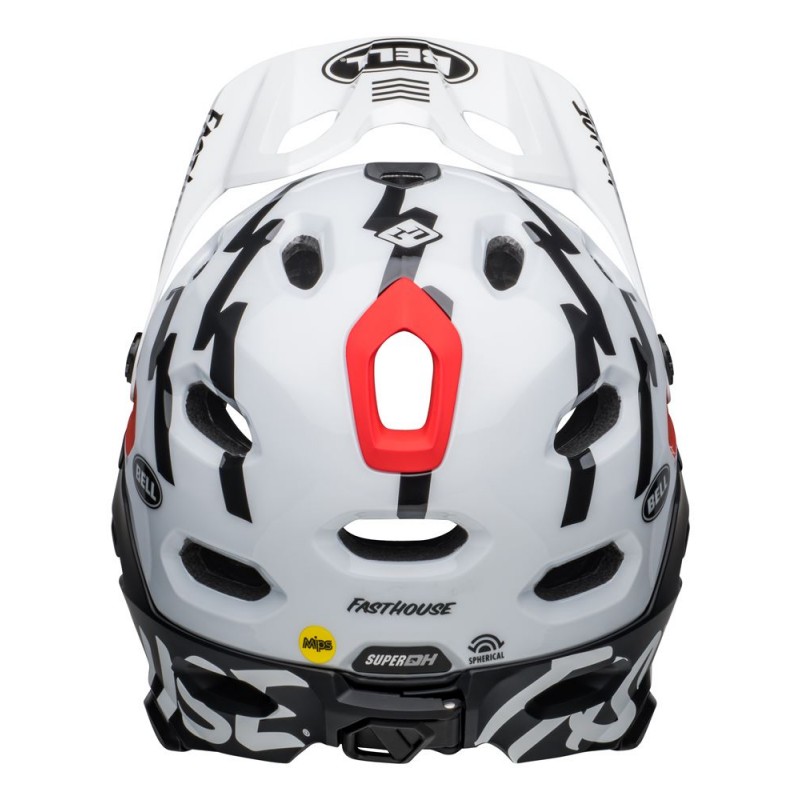 Kask full face BELL SUPER DH MIPS SPHERICAL fasthouse matte gloss black white roz. S (52–56 cm) (NEW)