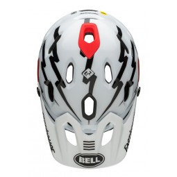 Kask full face BELL SUPER DH MIPS SPHERICAL fasthouse matte gloss black white roz. S (52–56 cm) (NEW)