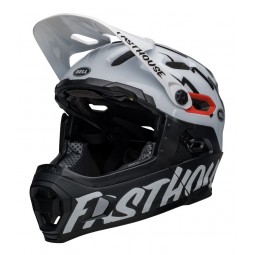 Kask full face BELL SUPER DH MIPS SPHERICAL fasthouse matte gloss black white roz. M (55-59 cm) (NEW)