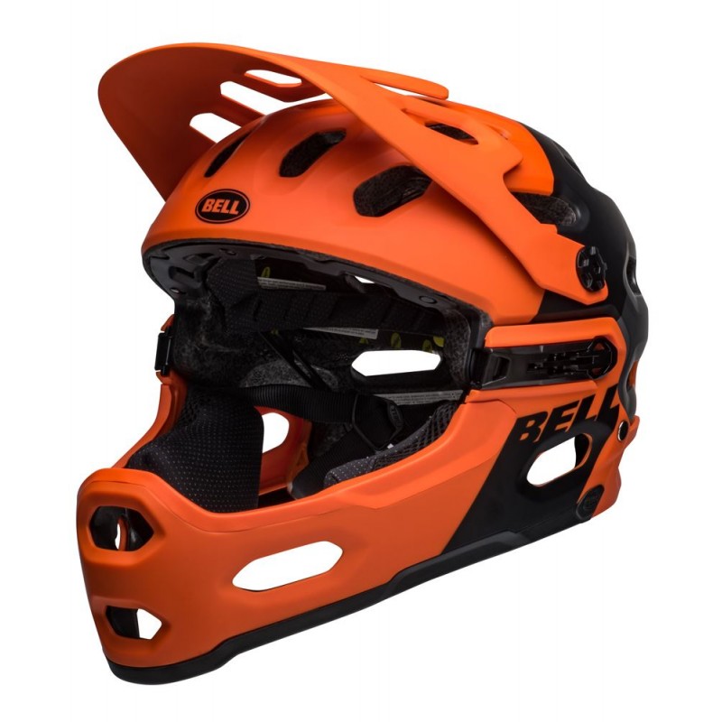 Kask full face BELL SUPER 3R MIPS matte orange black roz. S (52–56 cm) (NEW)