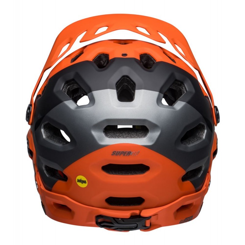 Kask full face BELL SUPER 3R MIPS matte orange black roz. L (58-62 cm) (NEW)