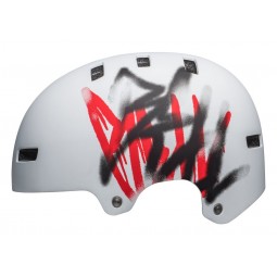 Kask bmx BELL LOCAL matte white scribble roz. M (55–59 cm) (NEW)