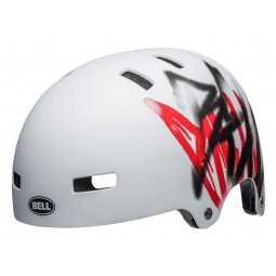 Kask bmx BELL LOCAL matte white scribble roz. M (55–59 cm) (NEW)