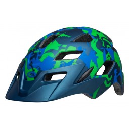 Kask dziecięcy BELL SIDETRACK matte blue camosaurus roz. Uniwersalny (47–54 cm) (NEW)