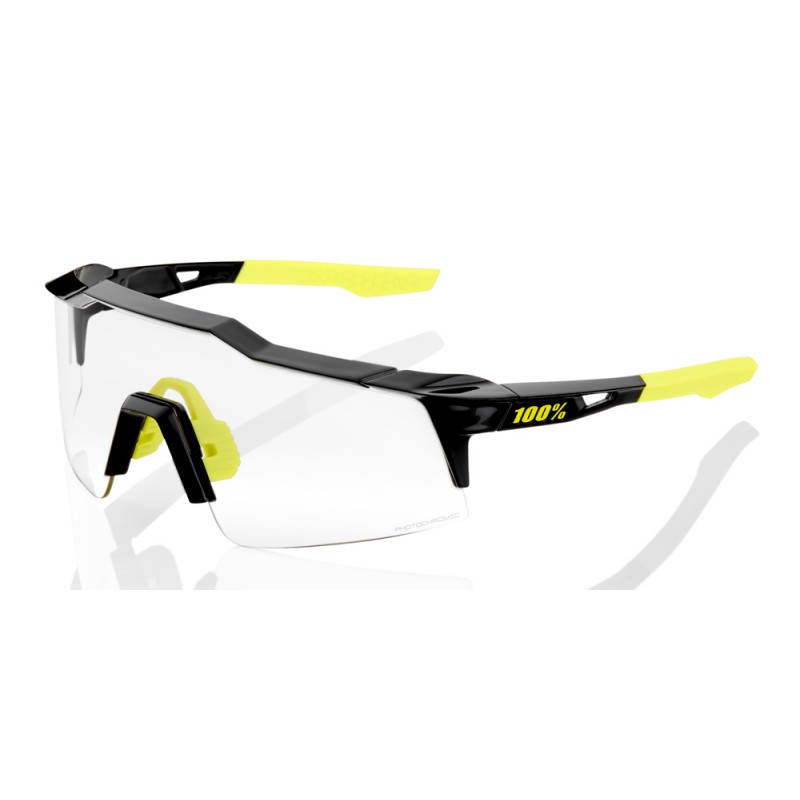 Okulary 100% SPEEDCRAFT SL Gloss Black - Photochromic Lens (Szkła Fotochromowe) (NEW 2021)