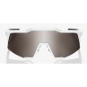 Okulary 100% SPEEDCRAFT Matte White - HiPER Silver Mirror Lens (Szkła Srebrne Lustrzane) (NEW 2021)