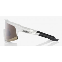 Okulary 100% SPEEDCRAFT Matte White - HiPER Silver Mirror Lens (Szkła Srebrne Lustrzane) (NEW 2021)