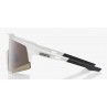 Okulary 100% SPEEDCRAFT Matte White - HiPER Silver Mirror Lens (Szkła Srebrne Lustrzane) (NEW 2021)