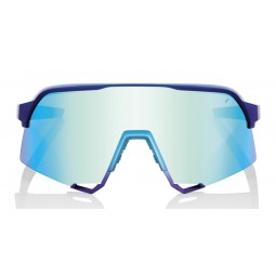 Okulary 100% S3 Matte Metallic Into the Fade - Blue Topaz Multilayer Mirror Lens (Szkła Błękitne Lustrzane Wielowarstwowe) (NEW 