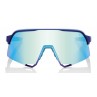 Okulary 100% S3 Matte Metallic Into the Fade - Blue Topaz Multilayer Mirror Lens (Szkła Błękitne Lustrzane Wielowarstwowe) (NEW 