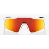 Okulary 100% SPEEDCRAFT SL Soft Tact Off White - HiPER Red Multilayer Mirror Lens (Szkła Czerwone Lustrzane Wielowarstwowe) (NEW