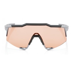 Okulary 100% SPEEDCRAFT Soft Tact Stone Grey - HiPER Coral Lens (Szkła Koralowe) (NEW 2021)