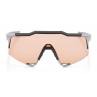 Okulary 100% SPEEDCRAFT Soft Tact Stone Grey - HiPER Coral Lens (Szkła Koralowe) (NEW 2021)