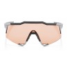 Okulary 100% SPEEDCRAFT Soft Tact Stone Grey - HiPER Coral Lens (Szkła Koralowe) (NEW 2021)