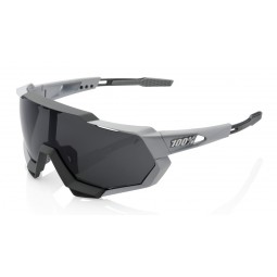 Okulary 100% SPEEDTRAP Soft Tact Stone Grey - Smoke Lens (Szkła Smoke, przepuszczalność światła 10%) (NEW)