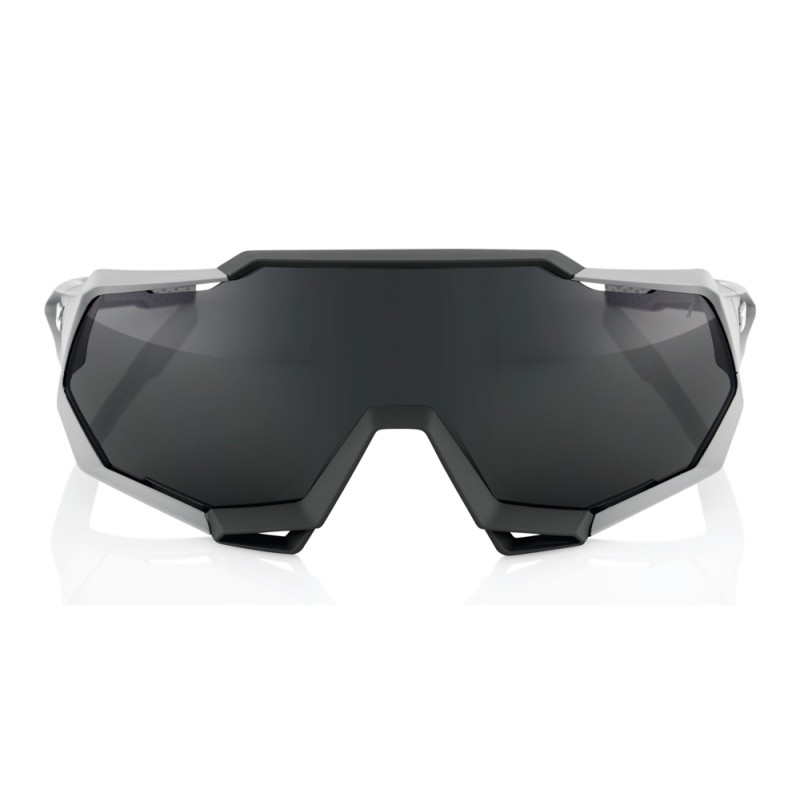 Okulary 100% SPEEDTRAP Soft Tact Stone Grey - Smoke Lens (Szkła Smoke, przepuszczalność światła 10%) (NEW)