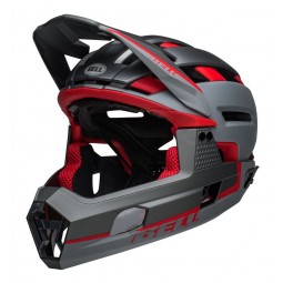 Kask full face BELL SUPER AIR R MIPS SPHERICAL matte gray red roz. L (59-63 cm) (NEW)