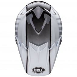 KASK BELL MOTO-9S FLEX SPRINT MATTE/GLOSS WHITE/RED