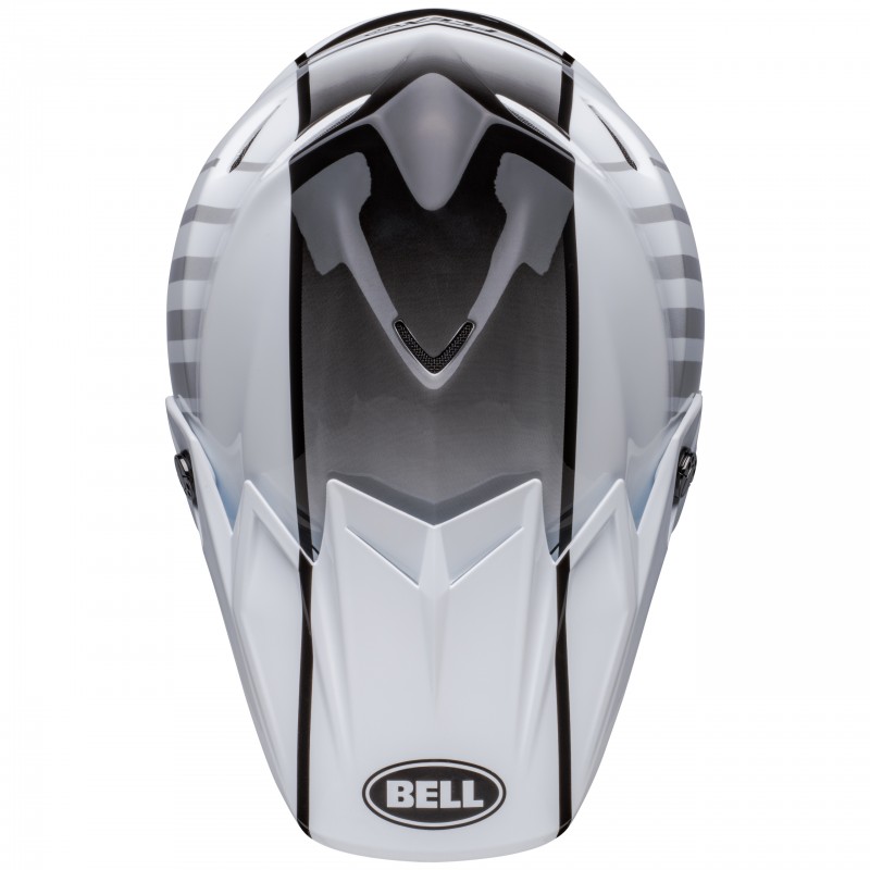 KASK BELL MOTO-9S FLEX SPRINT MATTE/GLOSS WHITE/RED